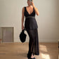 Pure silk black top