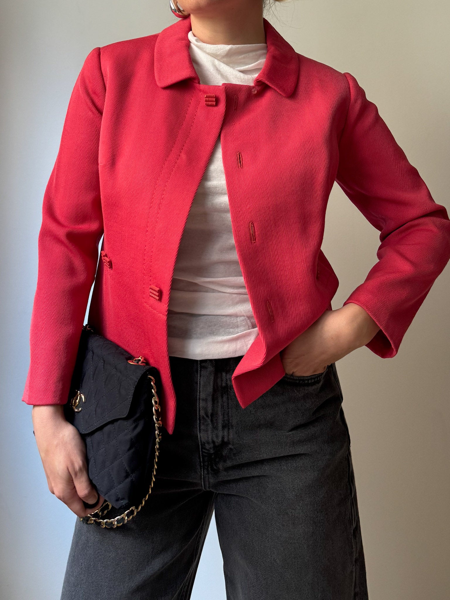 Pure wool strawberry jacket