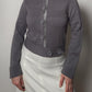 Pure merino wool grey cardigan