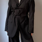 Brando pinstriped black blazer