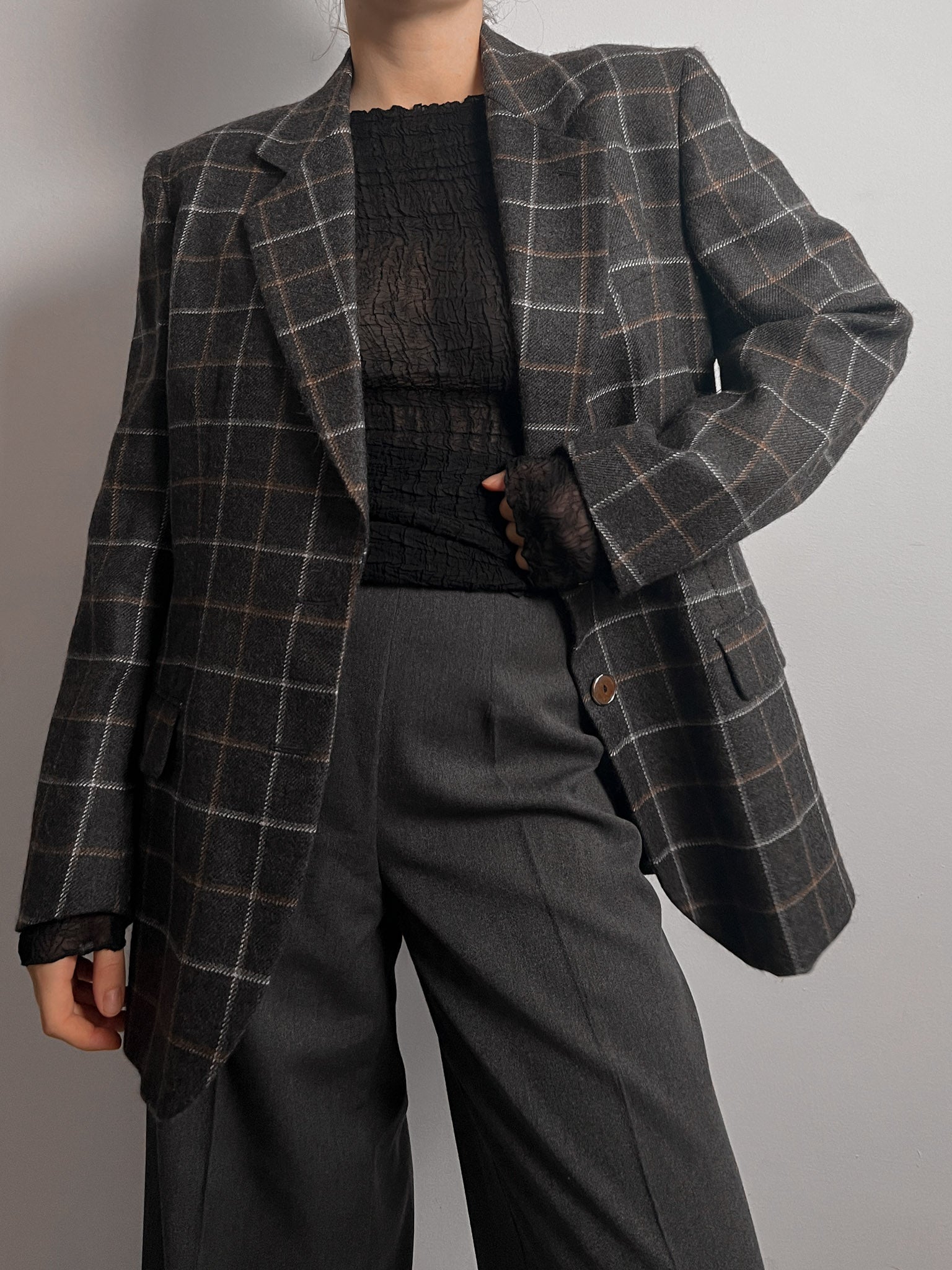 Seventy alpaca and wool blazer