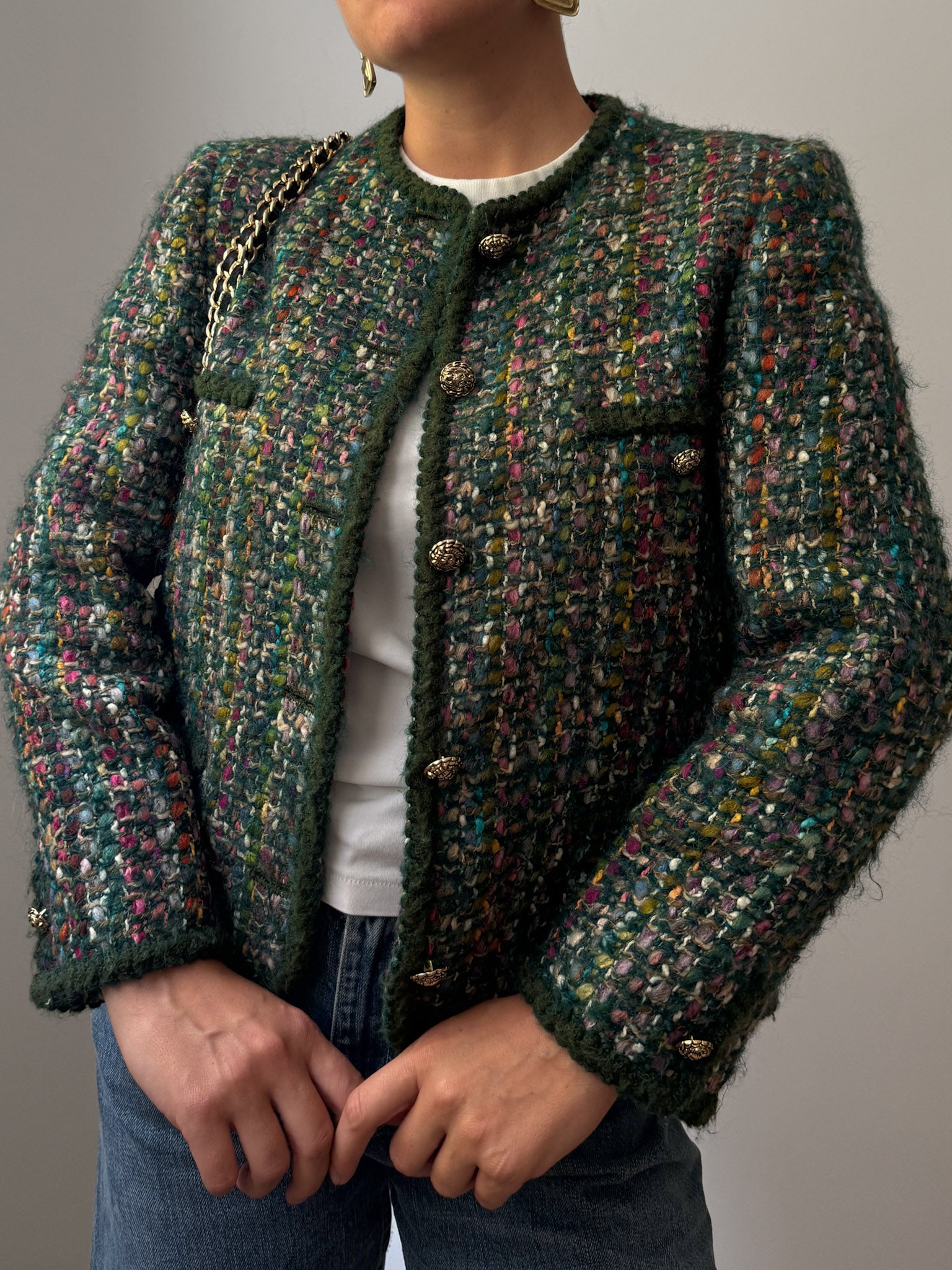 Tweed green jacket