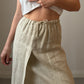 Pure linen beige skirt