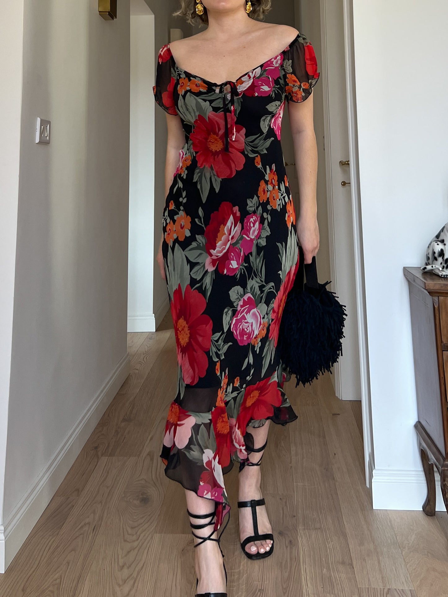 Viscose floral dress