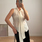 Pure silk ivory top