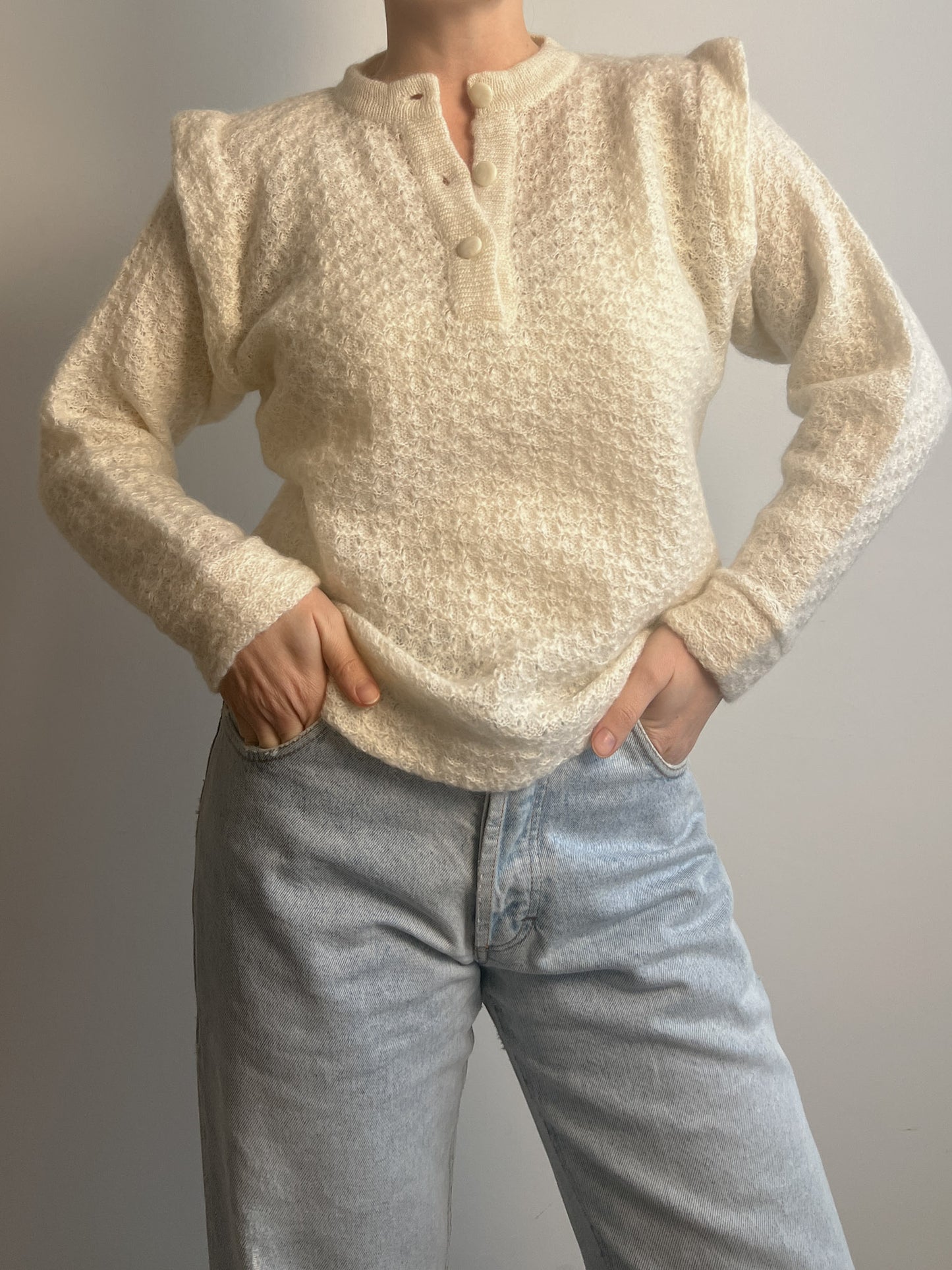 Wool and mohair sweater