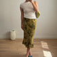 Pure viscose green skirt