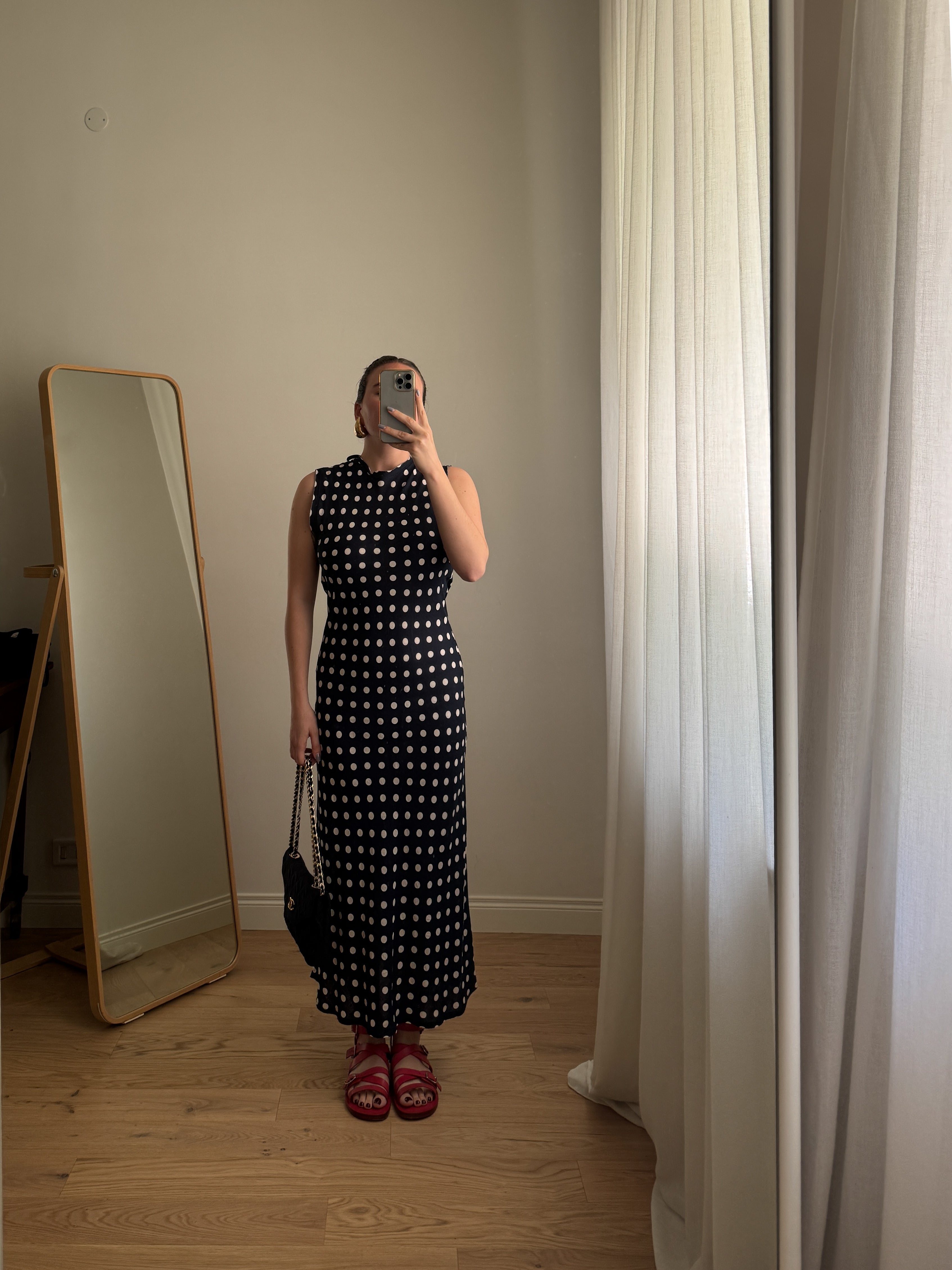 PRE ORDER - Abito pois in lino e viscosa (Blu e avorio)