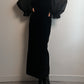 Velvet black long dress