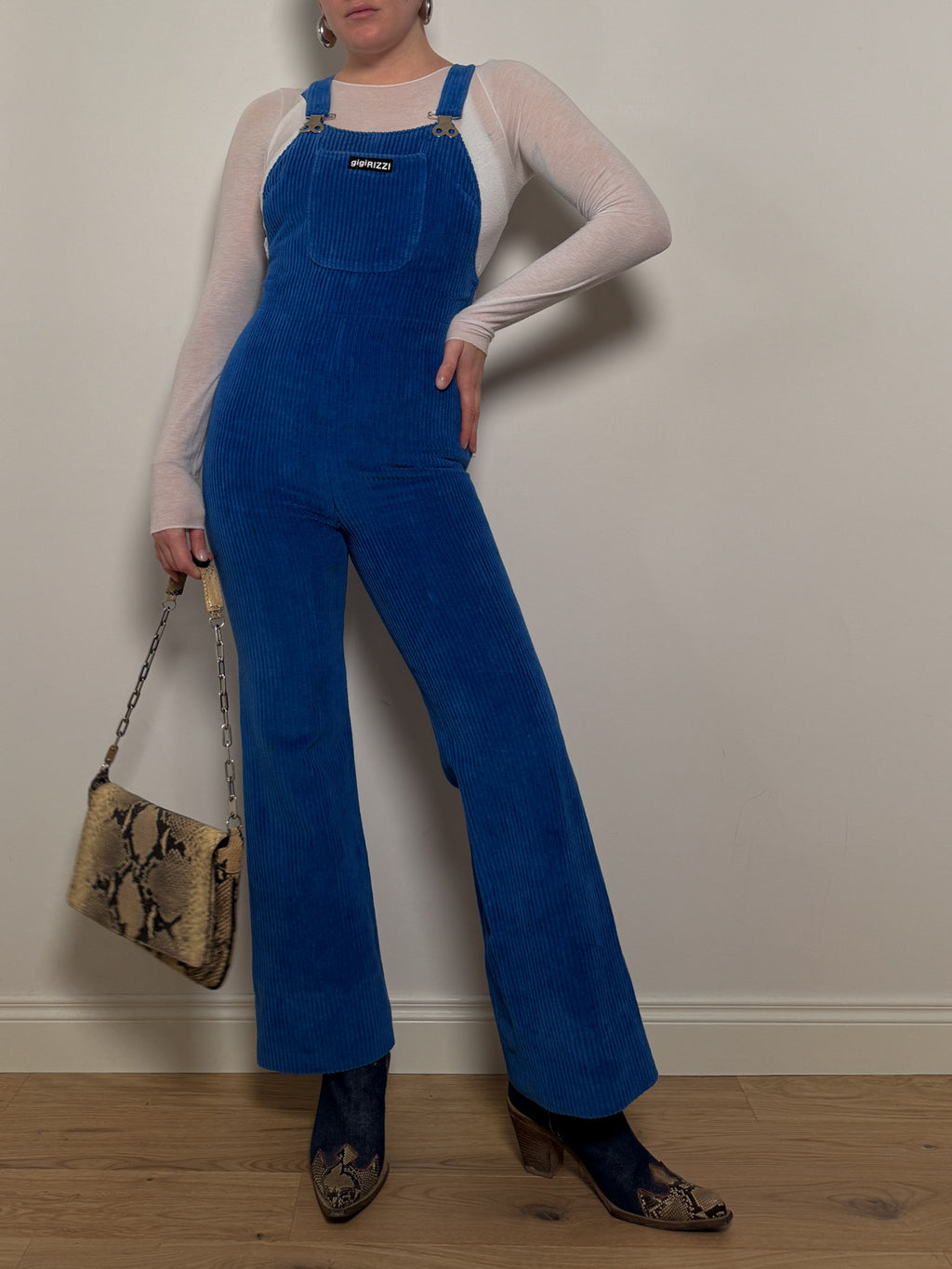 Gigi rizzi blue overalls