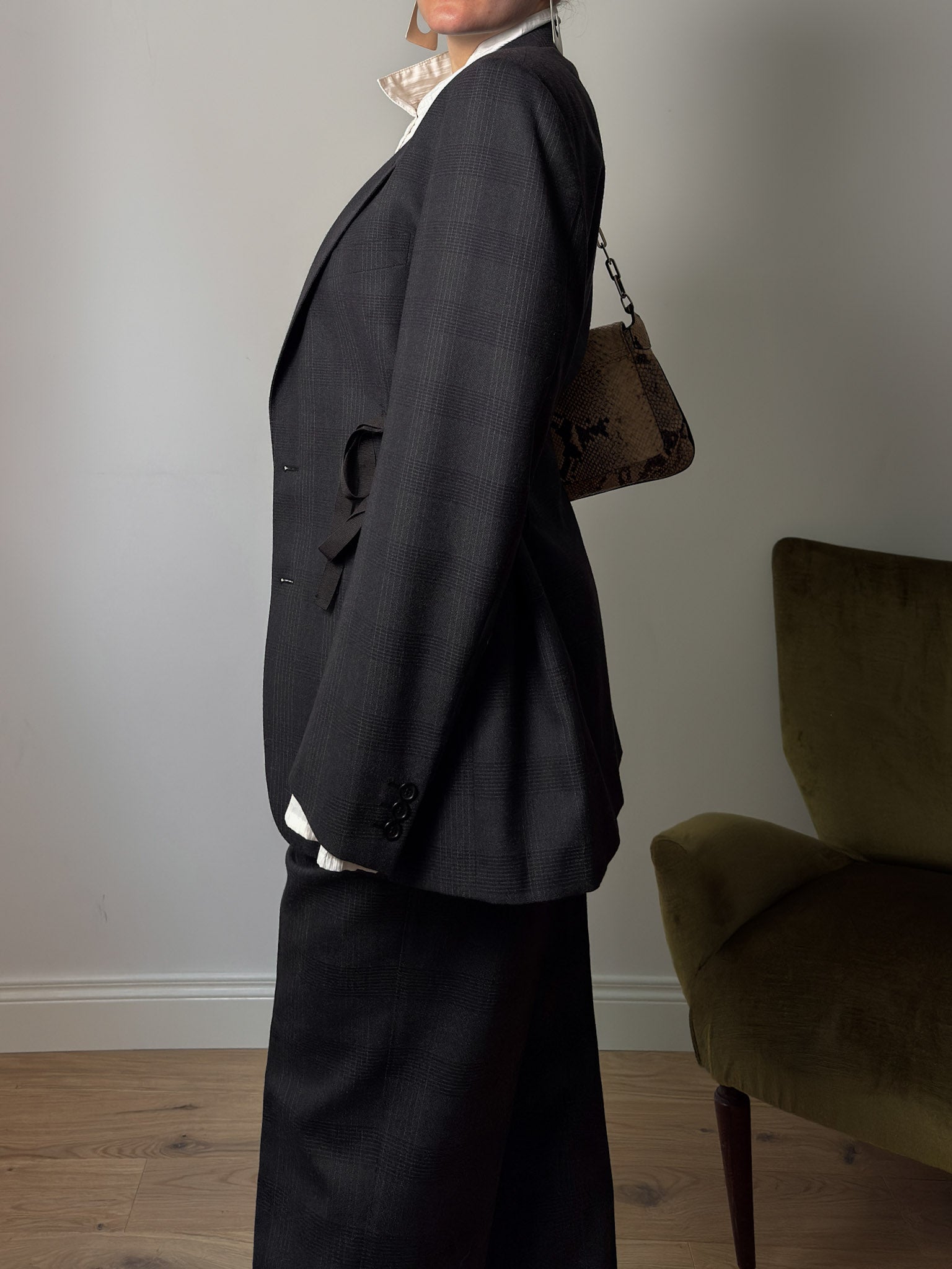 Brando Principe di Galles grey suit