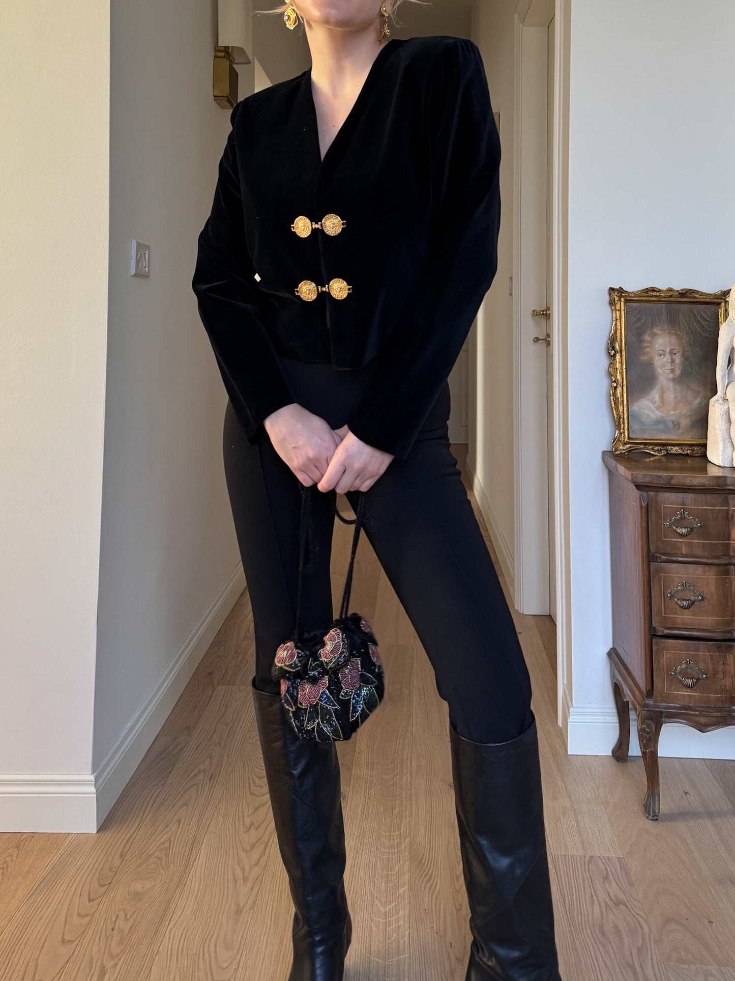 Velvet black jacket