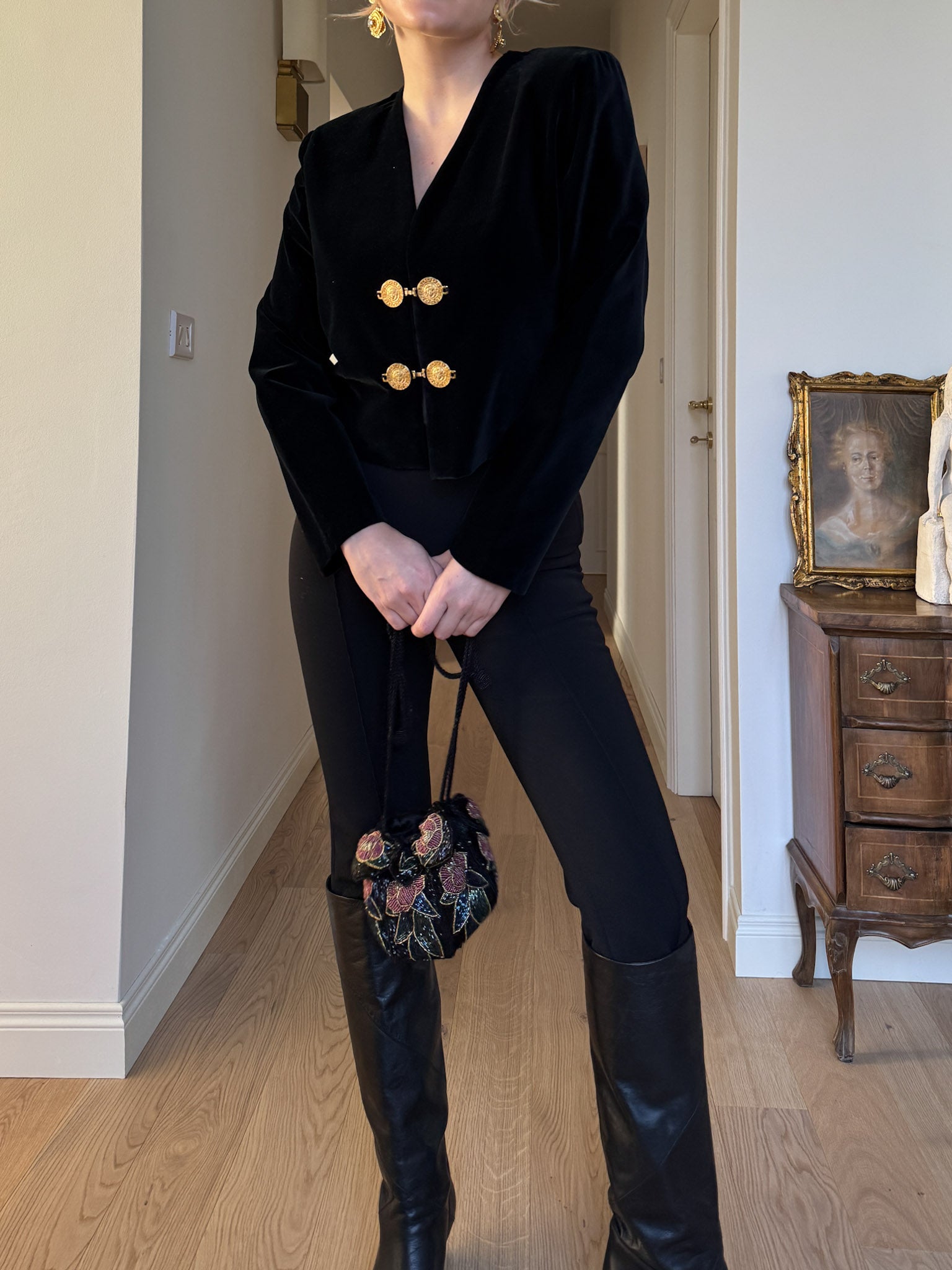 Velvet black jacket
