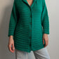 Wool and mohair green cardigan