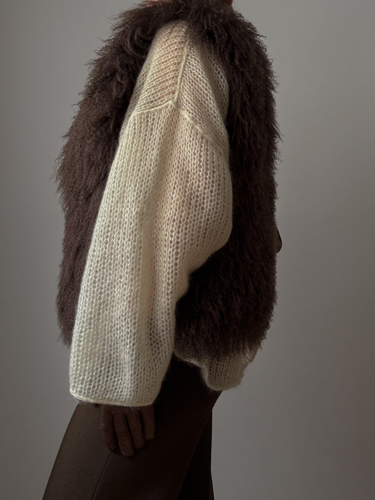 PRE-ORDER Brown Mongolian Vest