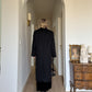 Virgin wool black coat