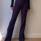 Flared purple pants