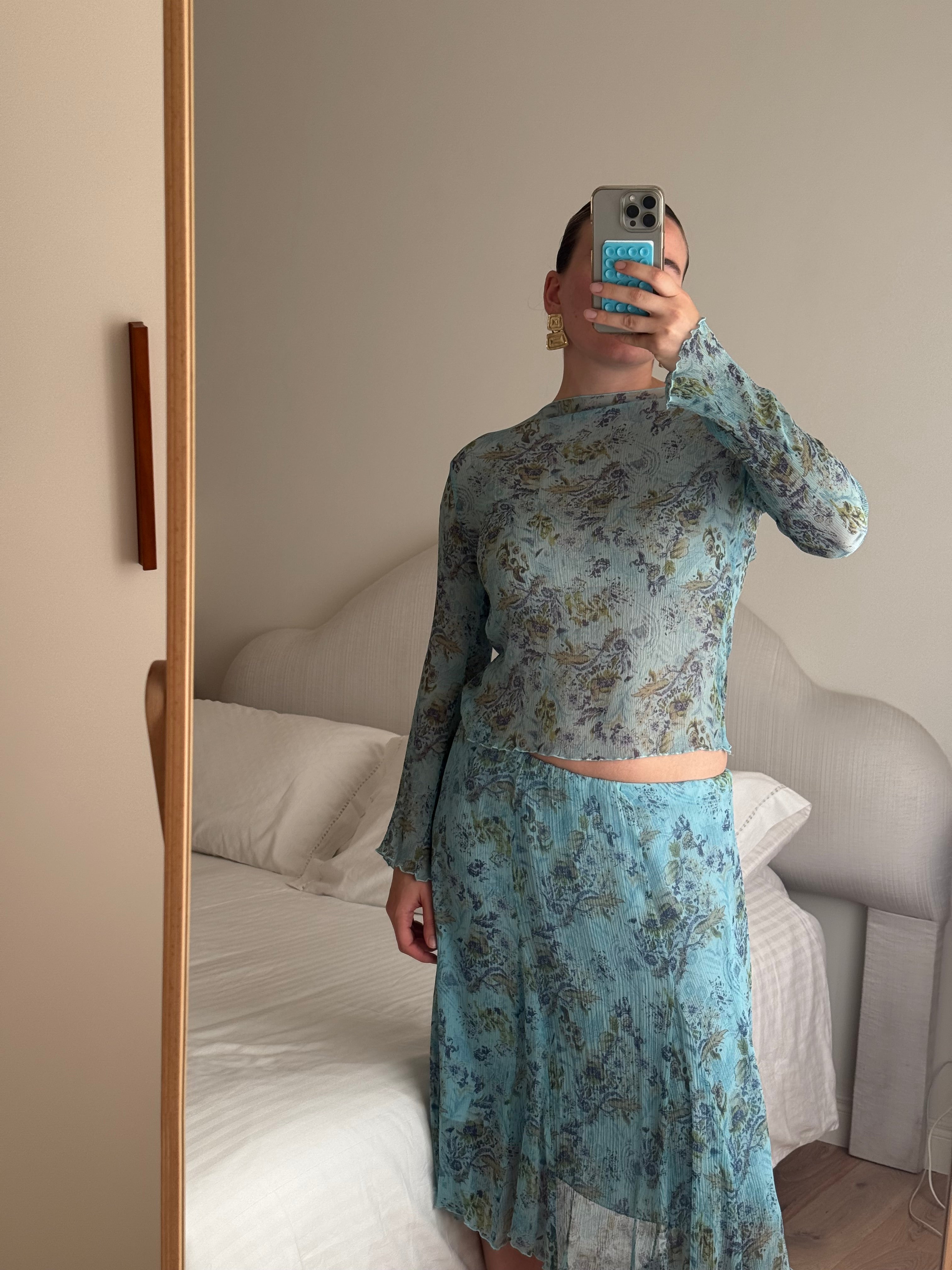 Pure silk floral co-ord