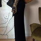 Pure merino wool black pants