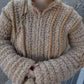 Pure wool camel cardigan