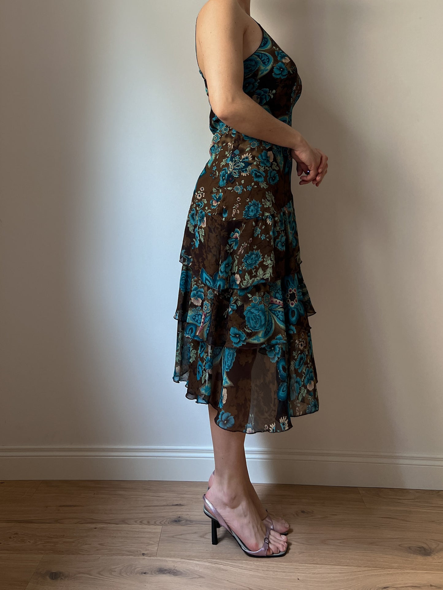 Pure viscose floral dress