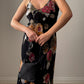 Viscose floral black dress