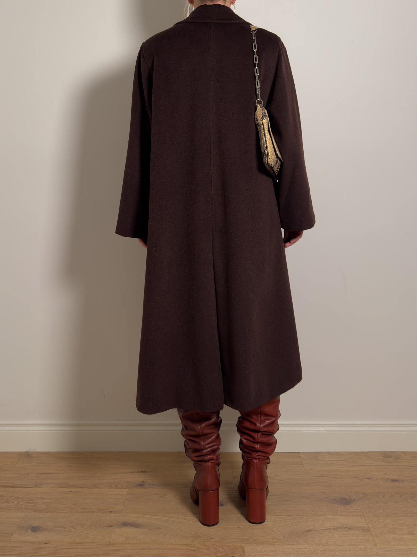 Pierre Cardin pure wool chocolate coat