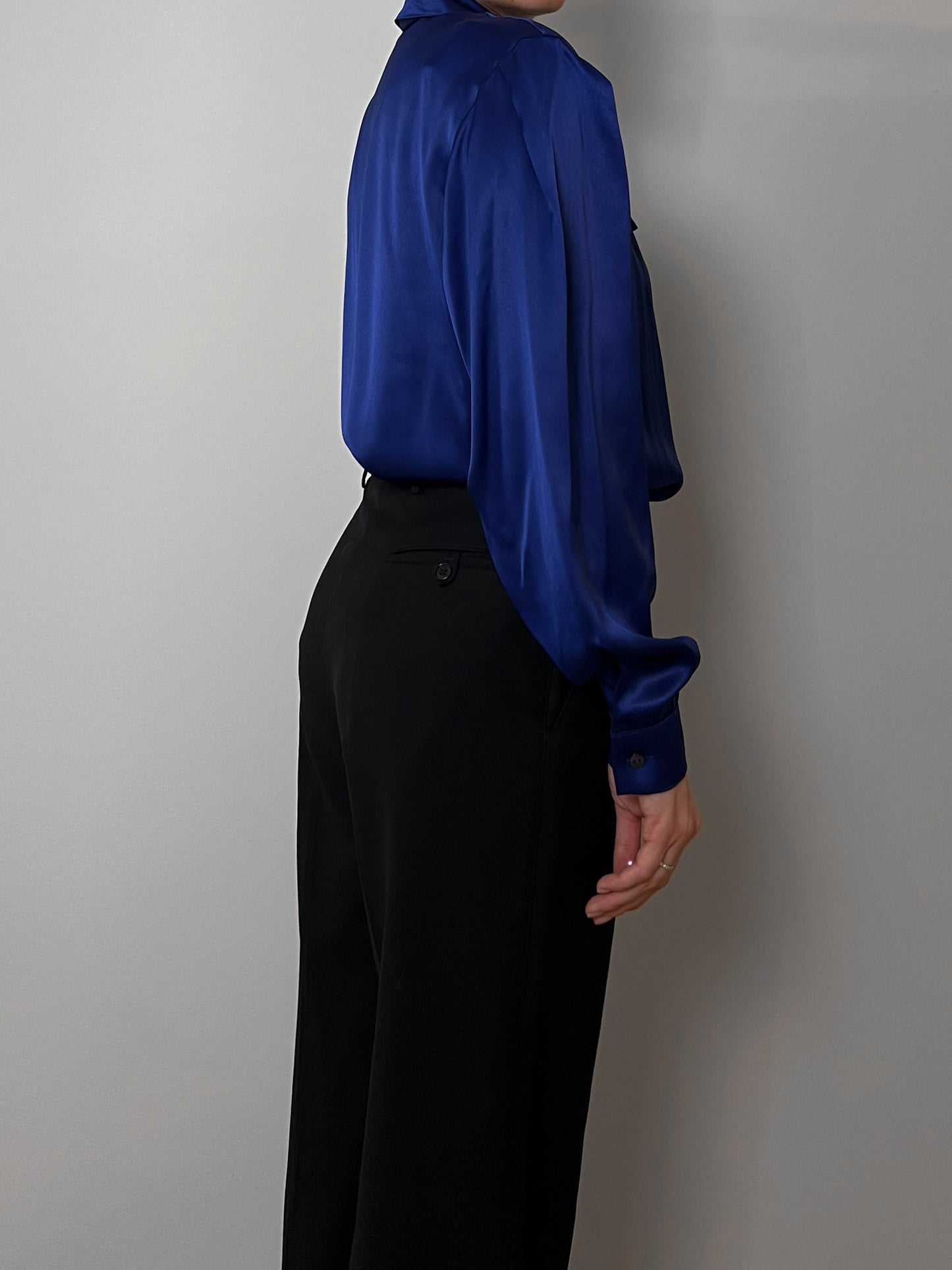 Cacharel electric blue blouse