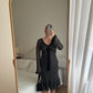 Pure silk pois dress