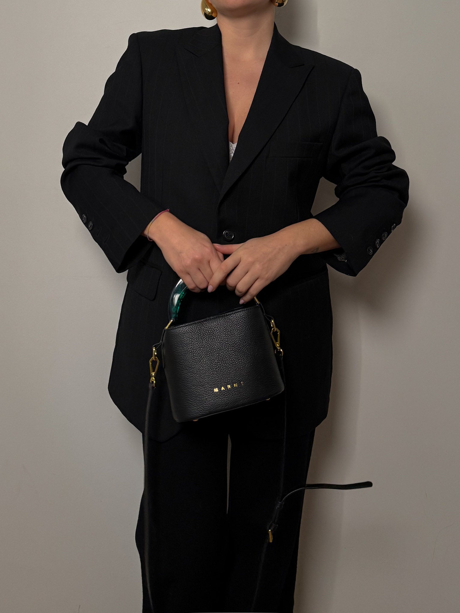 Pure wool striped blazer