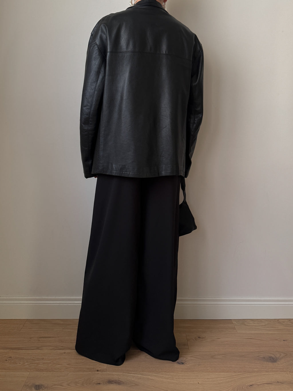 Real leather black jacket