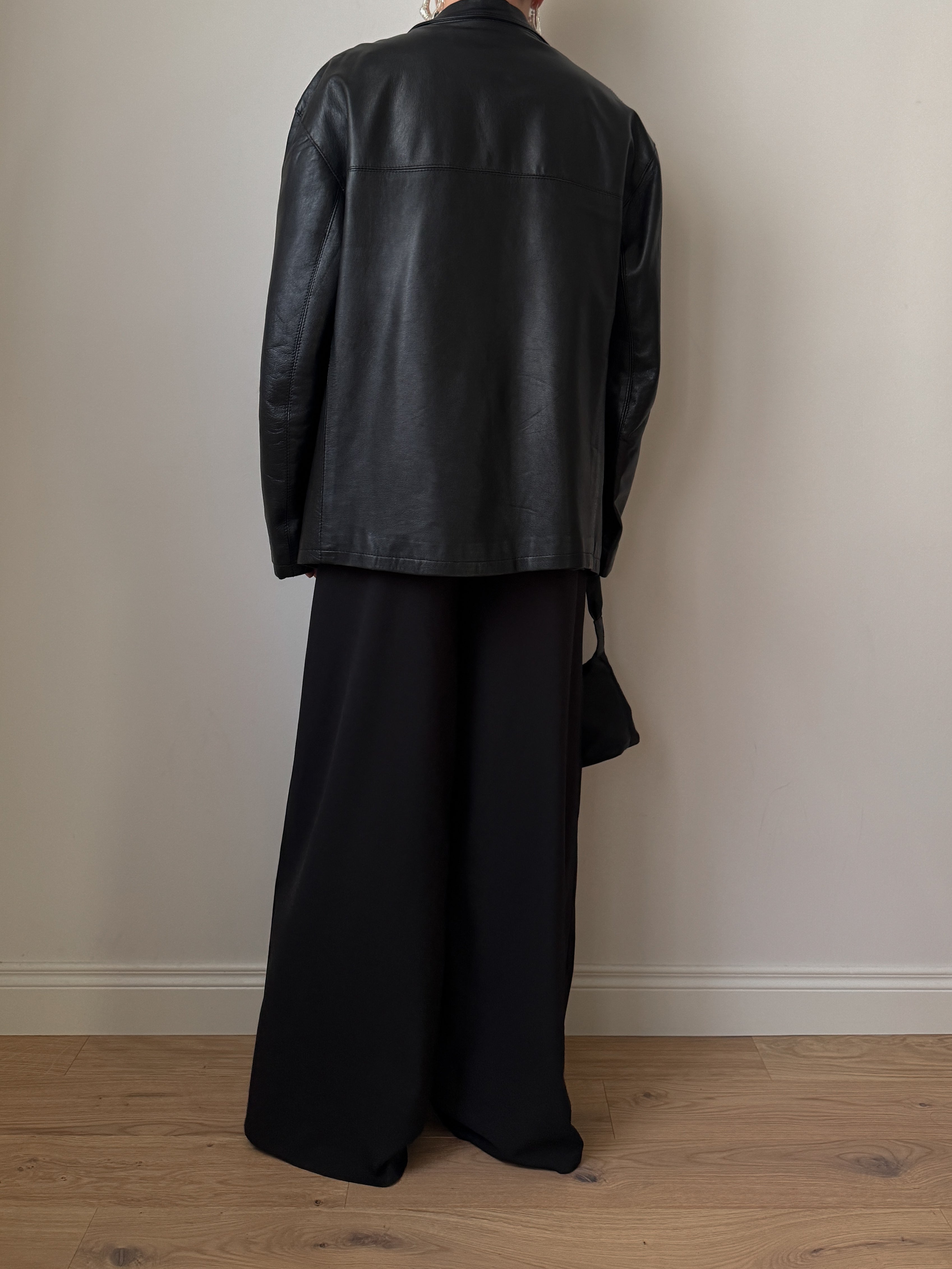 Real leather black jacket