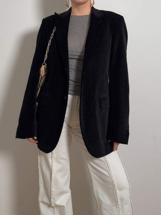Velvet black blazer