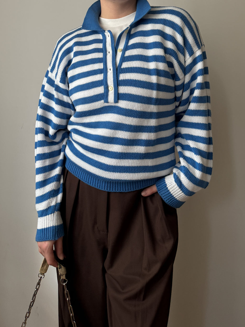 Pure cotton striped pull