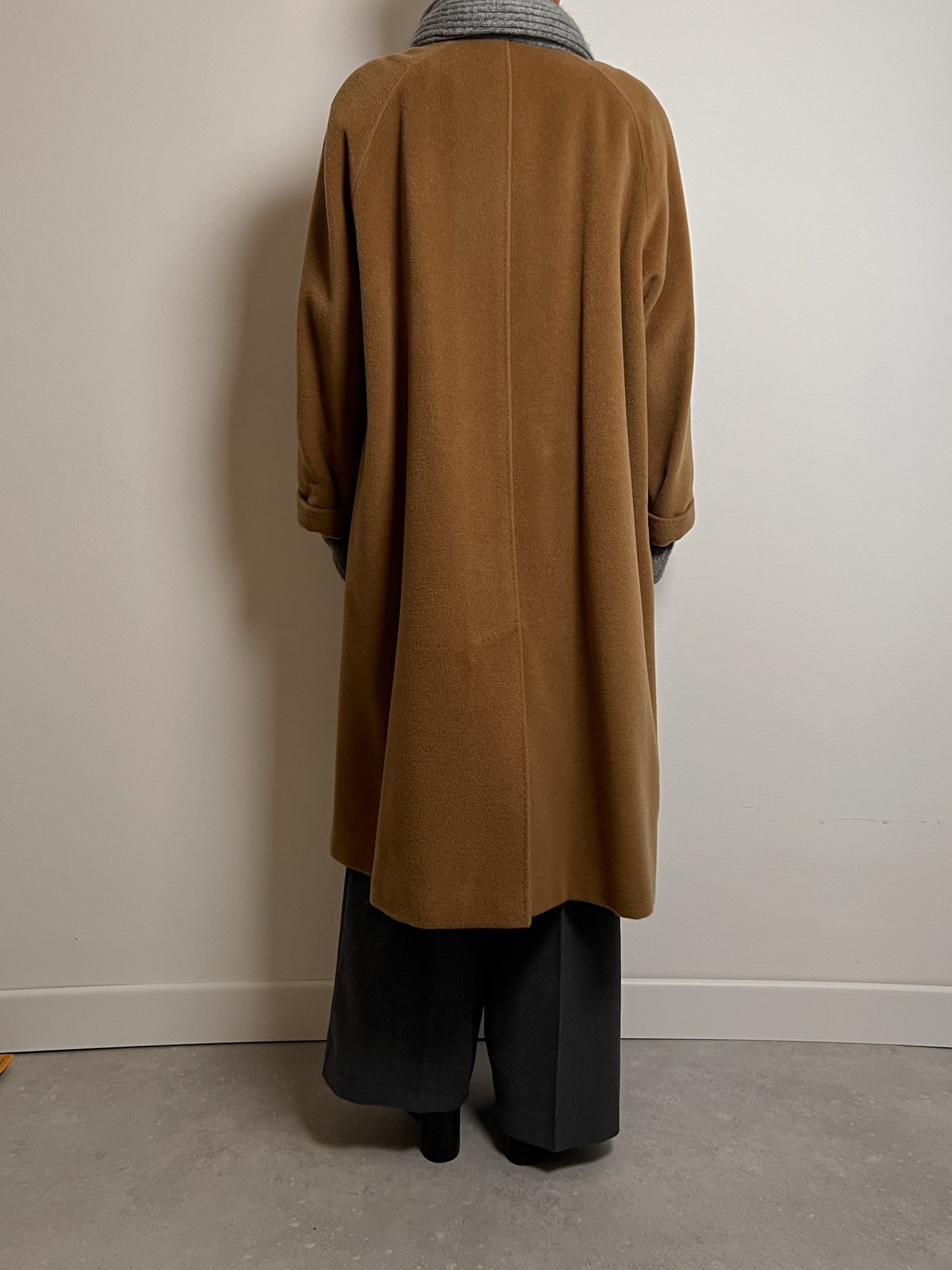 Marina Rinaldi wool and cashmere camel coat