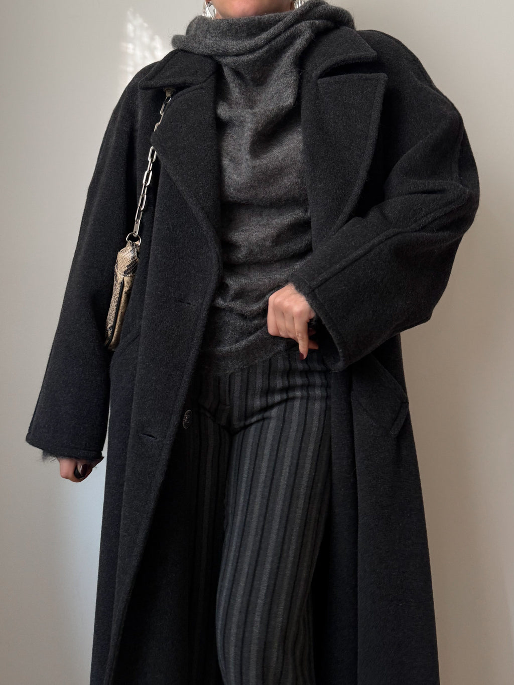 Marella pure wool anthracite coat