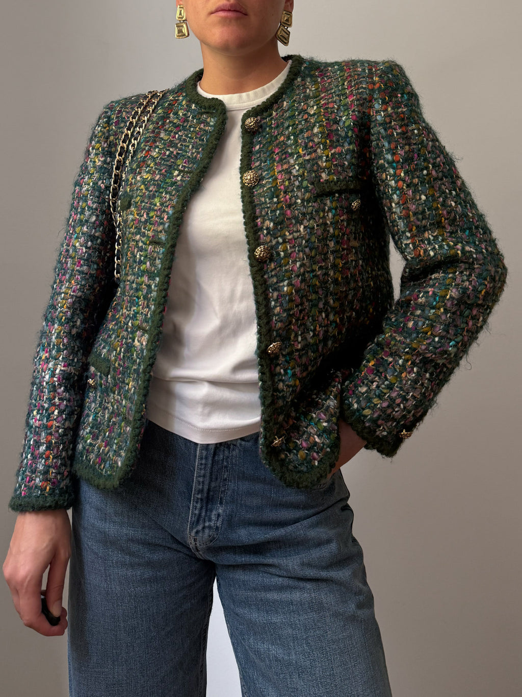 Tweed green jacket