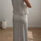 Pure linen white skirt