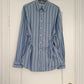 Isotta striped blue cotton