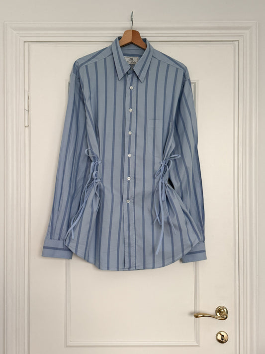 Isotta striped blue cotton