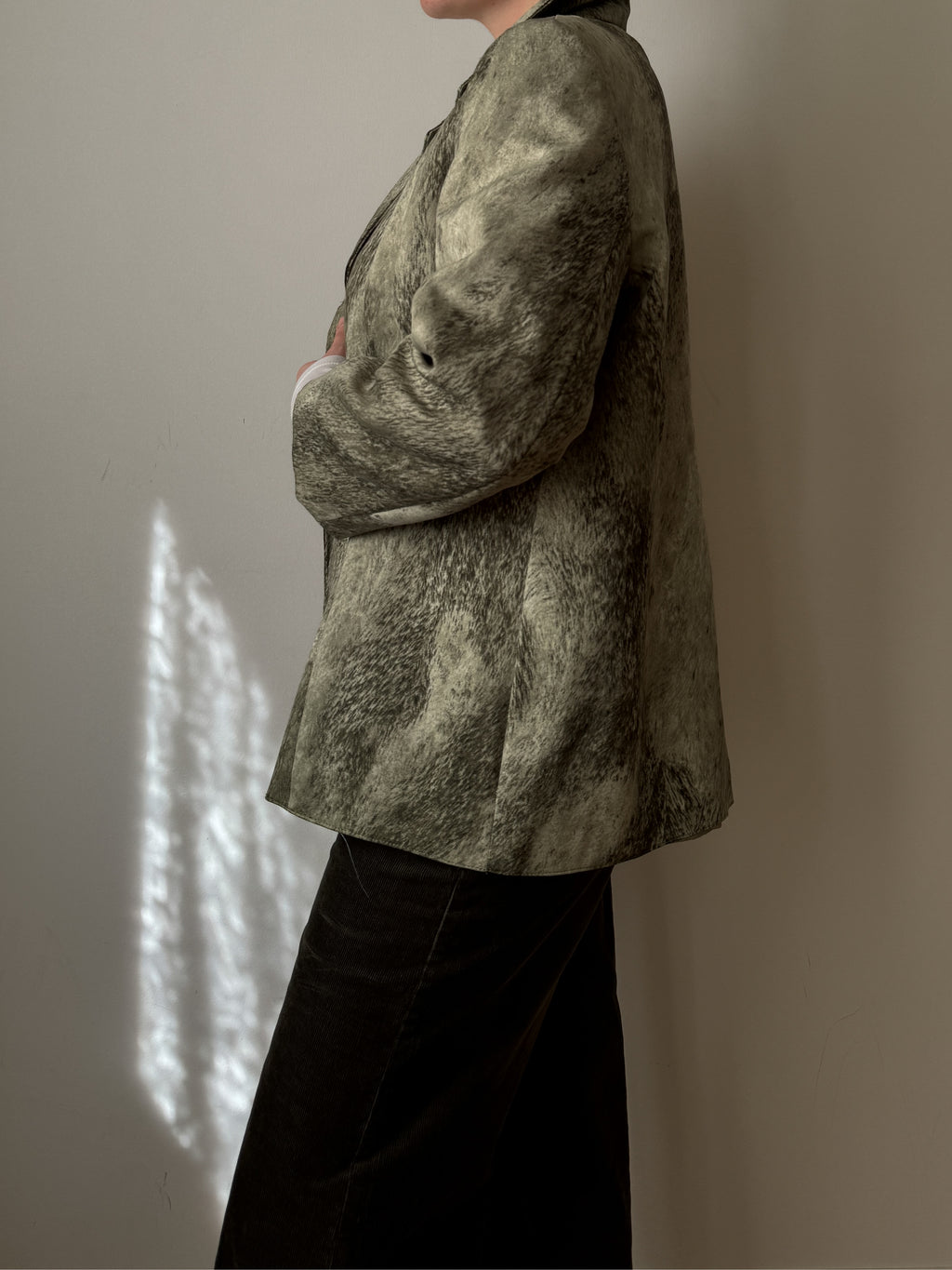 Tailored printed blazer