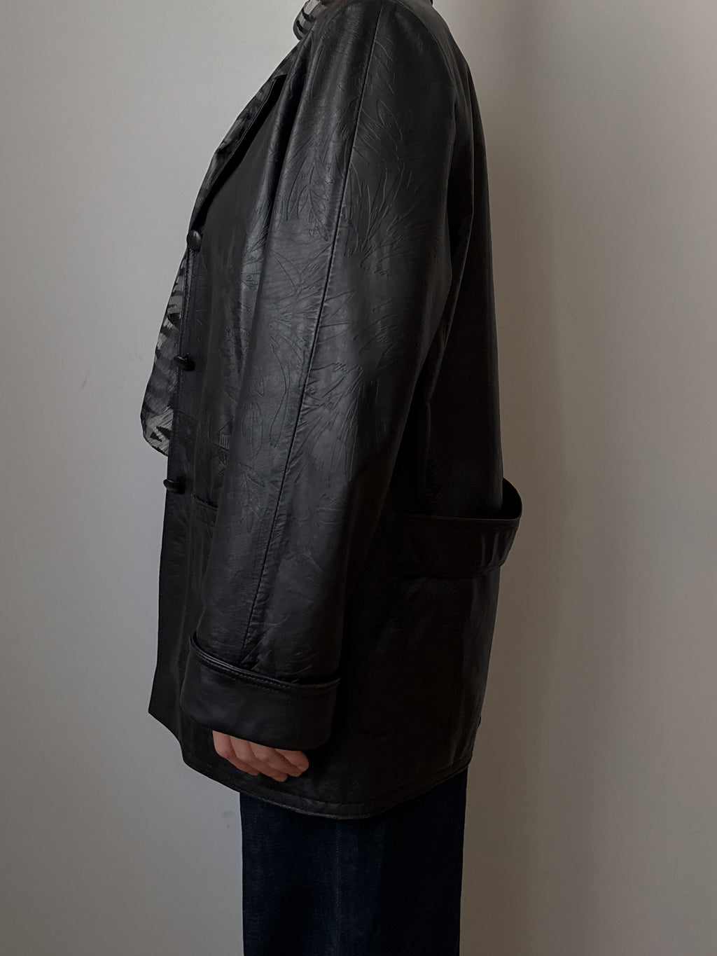 Real leather black jacket