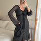 Pure silk pois dress