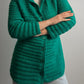 Wool and mohair green cardigan