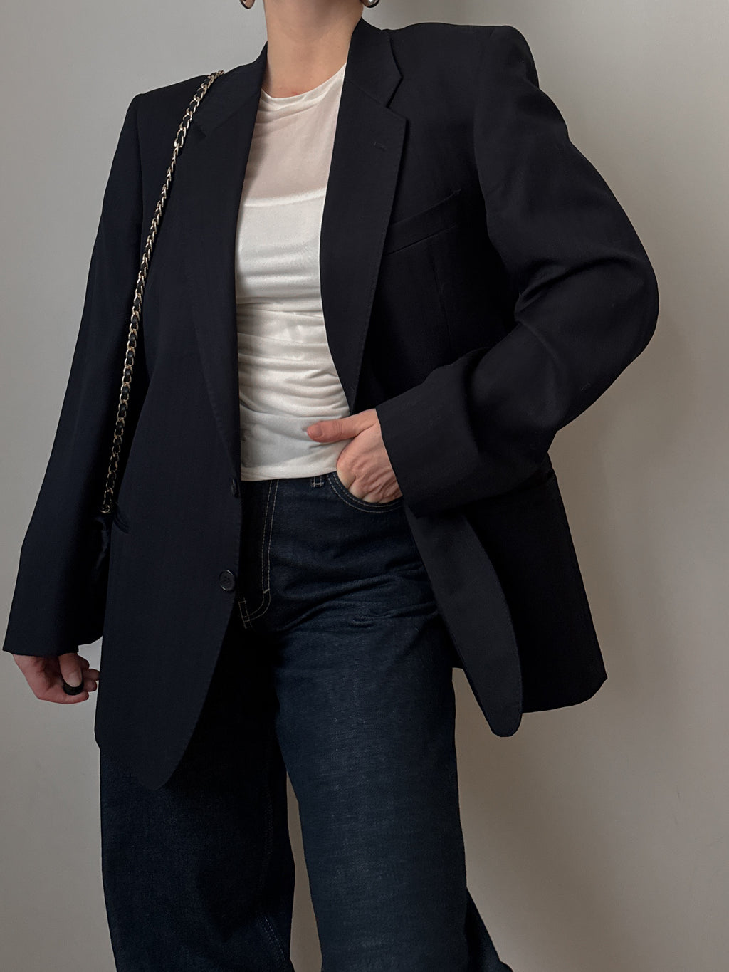 Lebole pure wool blue blazer