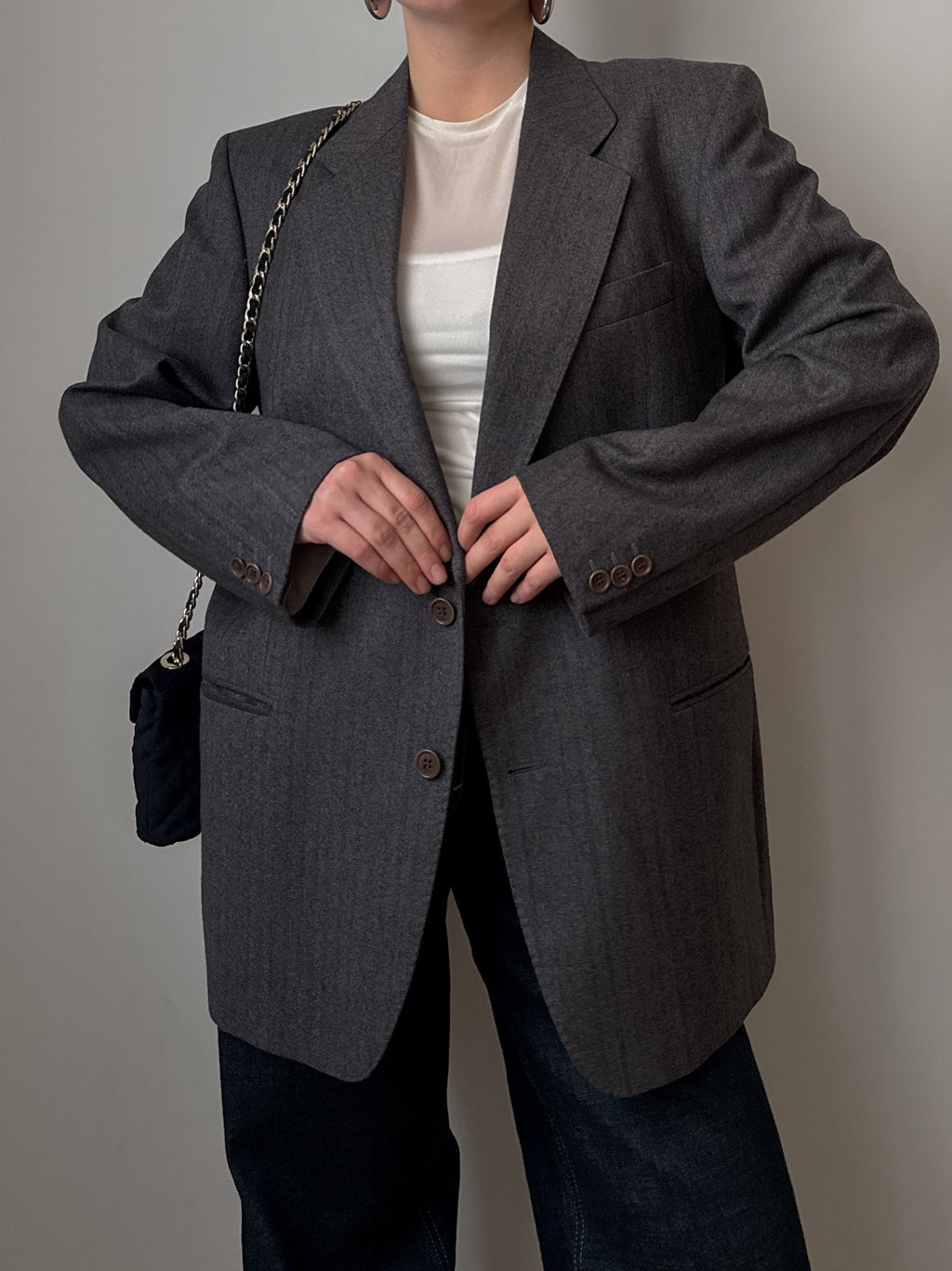 Pure wool grey blazer