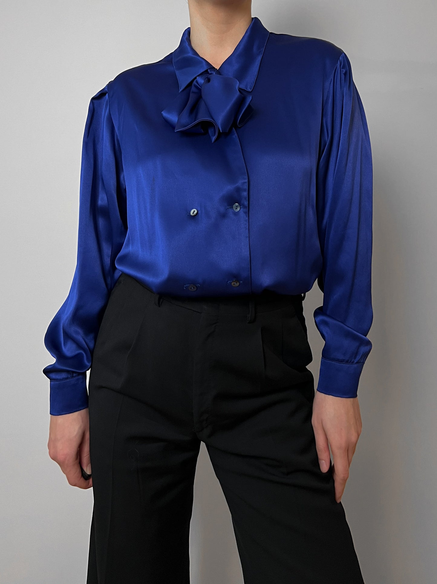 Cacharel electric blue blouse