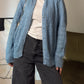 Kid mohair sky cardigan