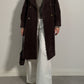 Marella wool, alpaca and mohair chocolate coat