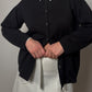 Pure merino wool anthracite cardigan